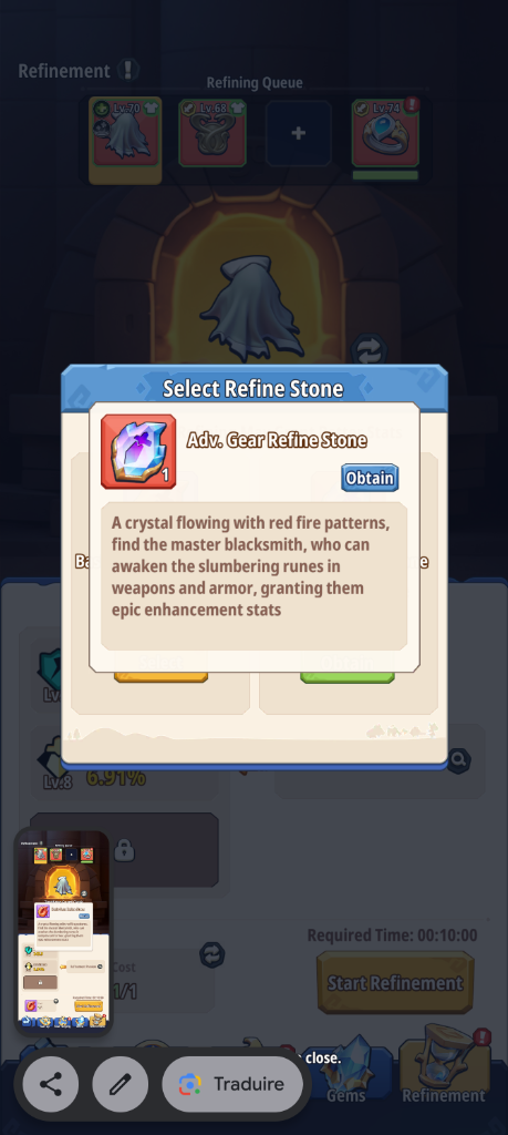 Adv. Gear Refine Stone